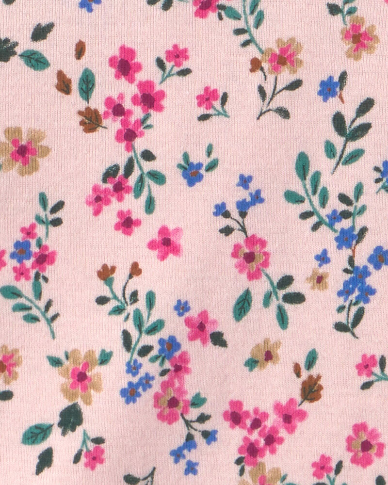 Baby Girl 5-Pack Floral Short-Sleeve Bodysuits, image 2 of 7 slides