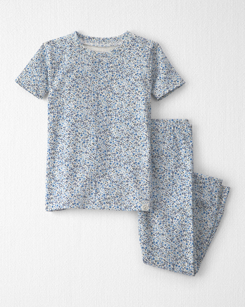 Tout-petit fille - Pyjamas 2 pi&egrave;ces en coton biologique &agrave; motif Pr&eacute; fleuri, image 1 sur 3 diapositives