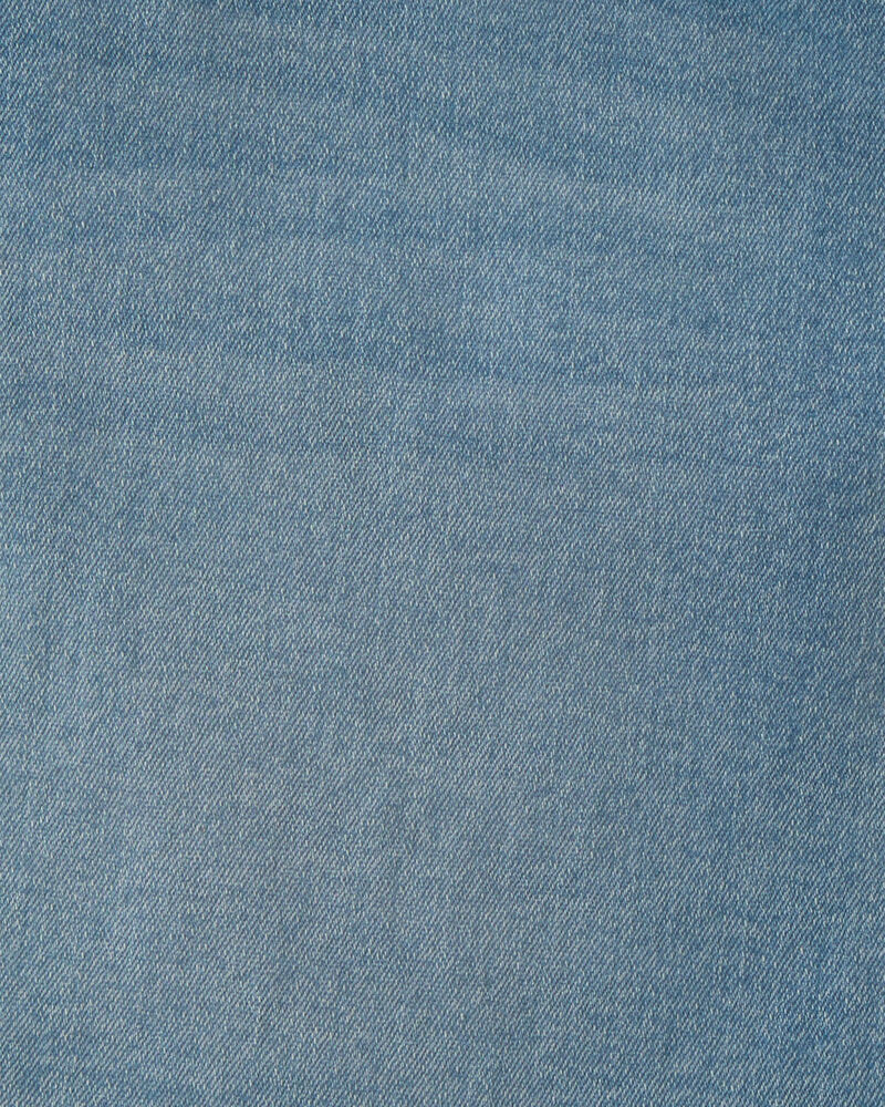 Girls Pleated Denim Skirt - Light Wash, image 4 of 5 slides