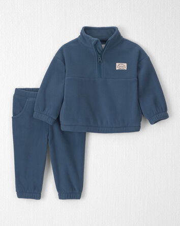 Baby Boy 2-Piece Recycled Microfleece Top & Pant Set, 