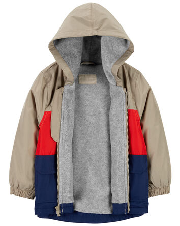 Enfant en bas âge Imperméable doublé de molleton aux couleurs contrastées, 