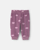 Baby Girl 3-Piece Fox Long-Sleeve Top & Pant Set - Purple, image 2 of 4 slides