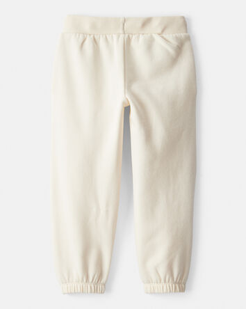 Toddler Girl DayDream Fleece Drawstring Joggers - White, 