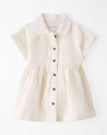 Baby Organic Cotton Gauze Dress, 