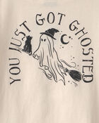 Filles - T-shirt manches longues &agrave; imprim&eacute; &laquo;Ghosted&raquo; d&rsquo;Halloween - Cr&egrave;me, image 4 sur 4 diapositives