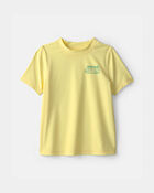 Boys Van Solid Short-Sleeve Rashguard - Yellow, image 1 of 4 slides