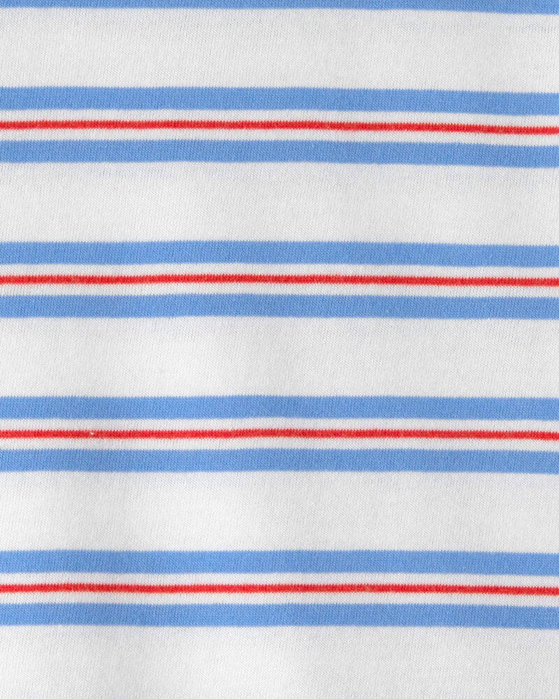 Toddler Striped T-Shirt - Red/White/Blue, image 2 of 3 slides