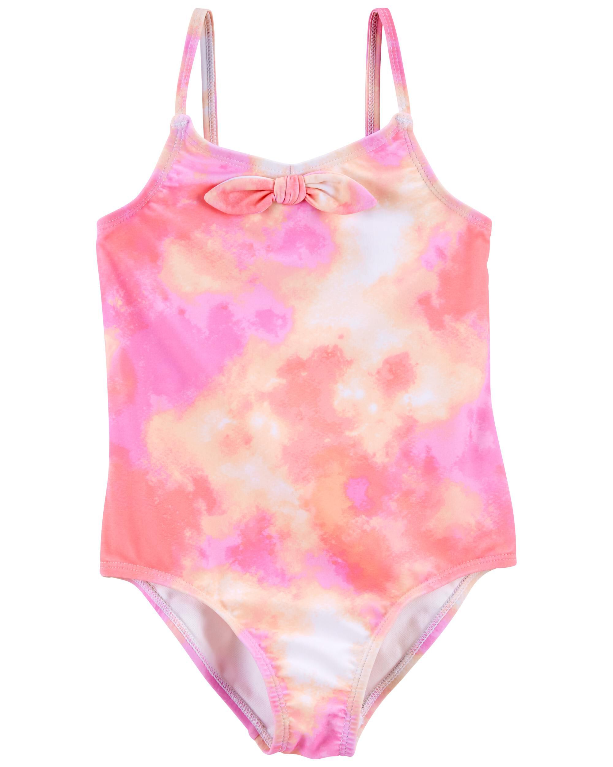 Pink and orange best sale one piece swimsuit