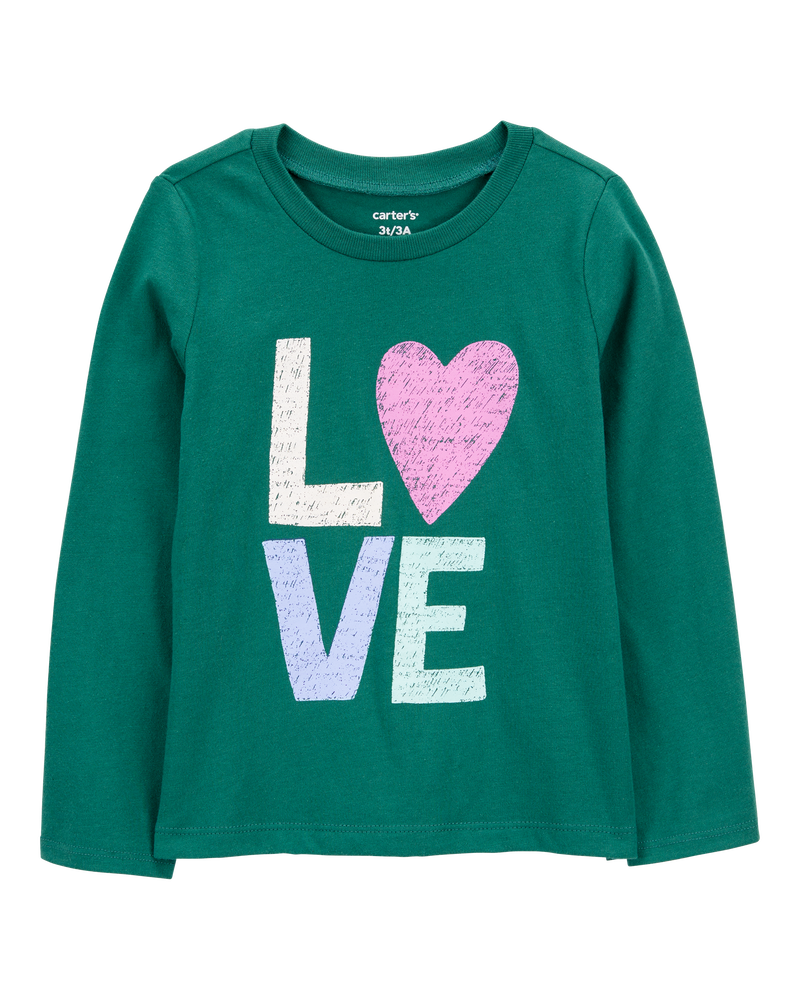 Toddler Love Long-Sleeve Graphic Tee, image 1 of 3 slides