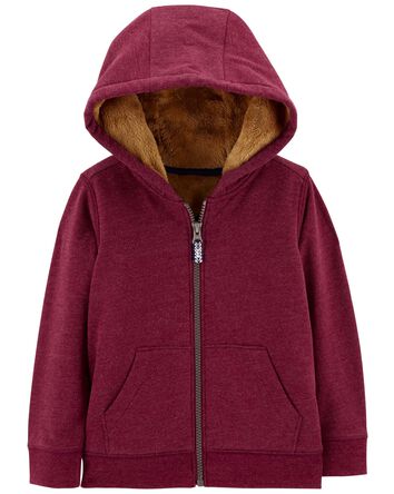 Fuzzy-Lined Hoodie, 