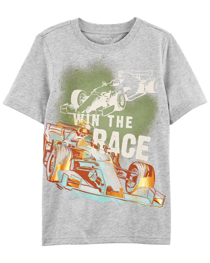 Heather Race Car Jersey Tee