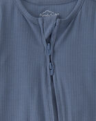 Baby Boy 2-Way Zip PurelySoft Sleeper - Blue, image 2 of 8 slides