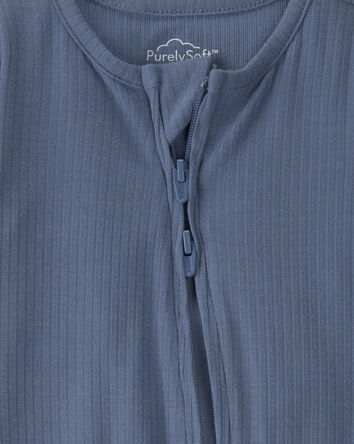 B&eacute;b&eacute; gar&ccedil;on - Grenouill&egrave;re PurelySoft &agrave; fermeture &agrave; glissi&egrave;re &agrave; deux sens - Bleu, 