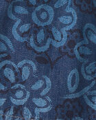 Baby Girl Floral Denim Shorts - Dark Wash, image 3 of 4 slides