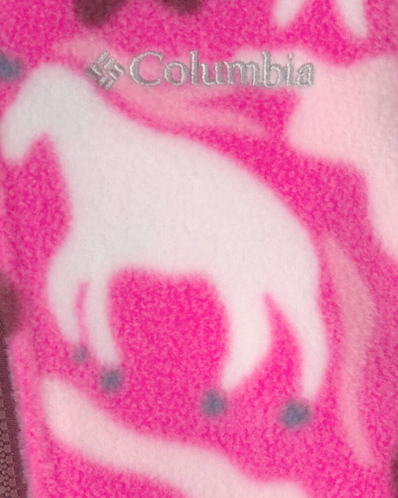 Baby Girl Columbia&trade; 1-Piece Fleece Bunting - Pink, image 3 of 3 slides