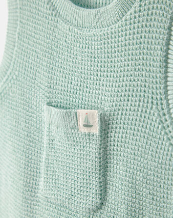 B&eacute;b&eacute; - Barboteuse bouffante style crochet - Vert, 