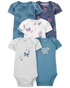 Baby 5-Pack Short-Sleeve Bodysuits, image 1 of 7 slides
