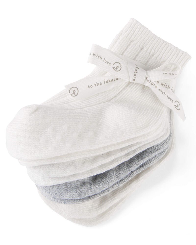B&eacute;b&eacute; 4 paires de chaussettes antid&eacute;rapantes, image 2 sur 2 diapositives