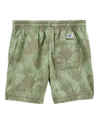 Kid Tropical Print Pull-On Bermuda Short - Green, image 2 of 4 slides