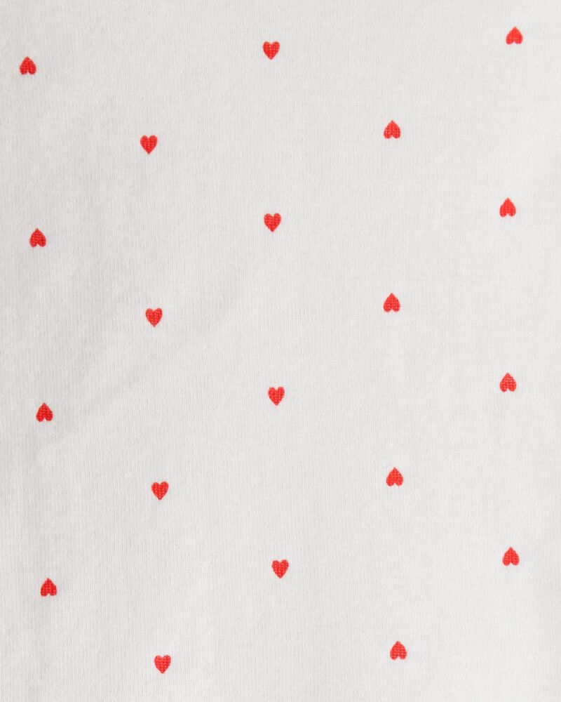 B&eacute;b&eacute; fille - Ensemble 3 pi&egrave;ces robe &agrave; manches longues imprim&eacute; c&oelig;ur &ndash; Rose, image 5 sur 5 diapositives