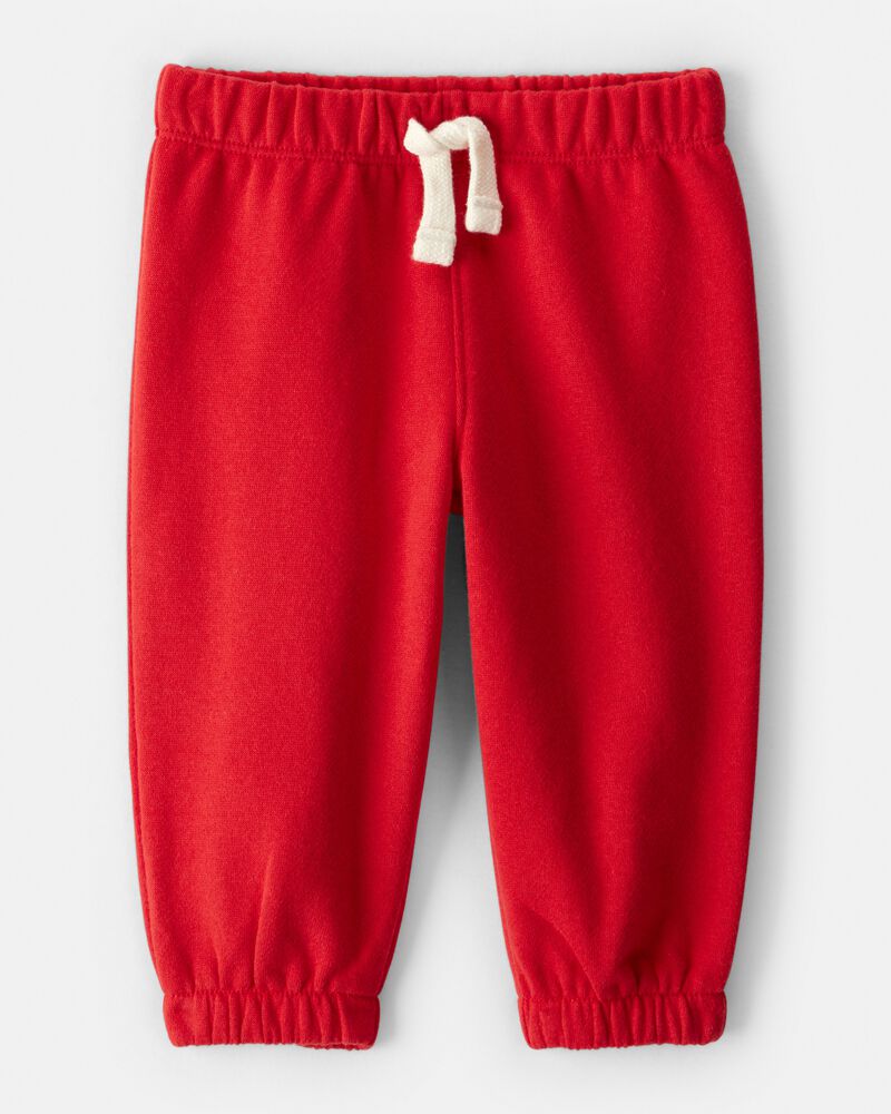 Baby Girl Fleece Pants - Red, image 1 of 4 slides