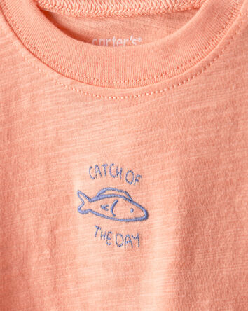 B&eacute;b&eacute; - Emballage 2 barboteuses bouffantes, plage - Orange/Ivoire, 