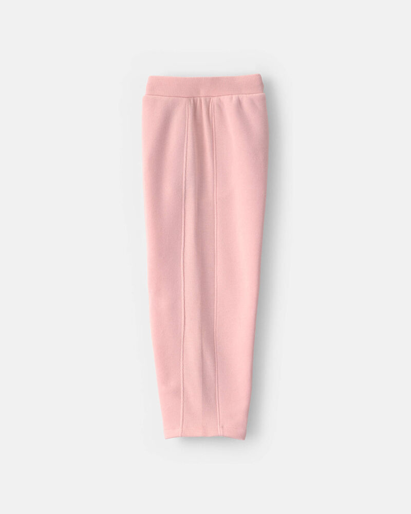 Toddler Girl Fleece Joggers &ndash; Pink, image 3 of 5 slides