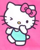 Girls Hello Kitty&reg; 1-Piece Swimsuit - Pink/Blue, image 3 of 3 slides