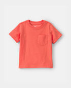 Baby Solid Pocket T-Shirt - Orange, image 1 of 3 slides