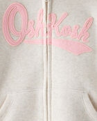 Toddler Solid French Terry Hooded Jacket, image 2 of 3 slides