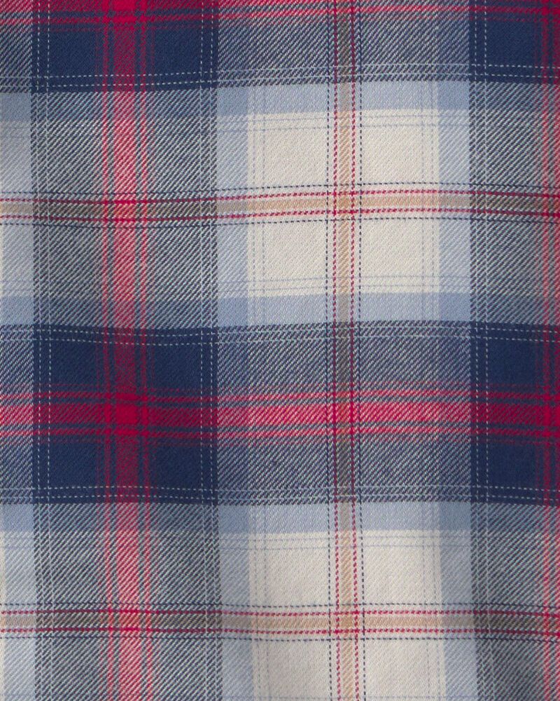 Toddler Boy Plaid Long-Sleeve Button-Down Shirt, image 2 of 3 slides