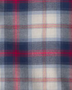 Toddler Boy Plaid Long-Sleeve Button-Down Shirt, image 2 of 3 slides