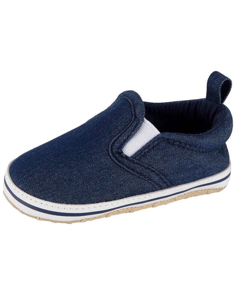 Baby Chambray Slip-On Shoes, image 6 of 7 slides