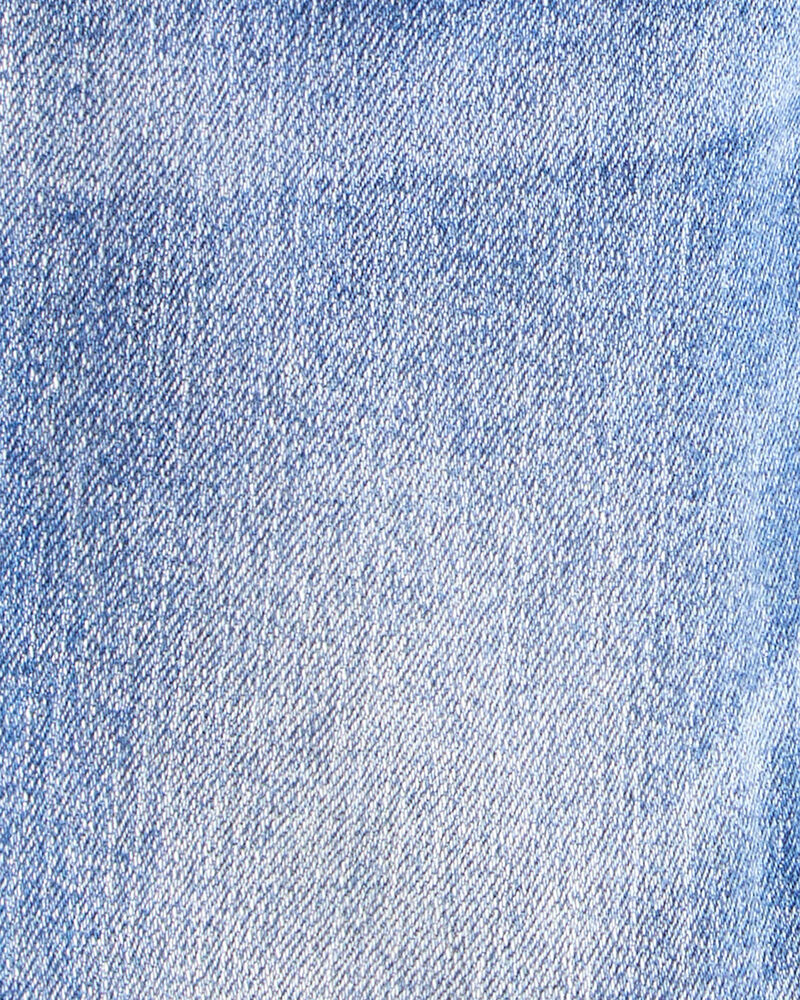 Enfant en bas &acirc;ge Jeans de coupe fuseau &agrave; d&eacute;lavage indigo vif, image 3 sur 3 diapositives