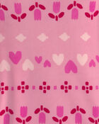 Toddler Girl 2-Piece Fair Isle DreamPlush Snug Fit Pyjama Set - Pink, image 2 of 3 slides