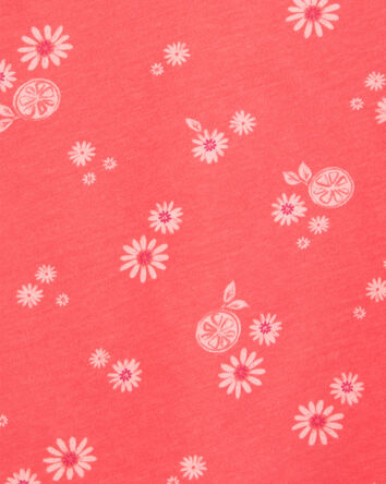 Bébé Débardeur à fleurs - Orange, 