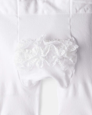 Baby Girl 2-Pack Tights - Black/White, 