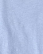 Baby 2-Piece Stripe Overall Set - Blue/Ivory, image 5 of 6 slides