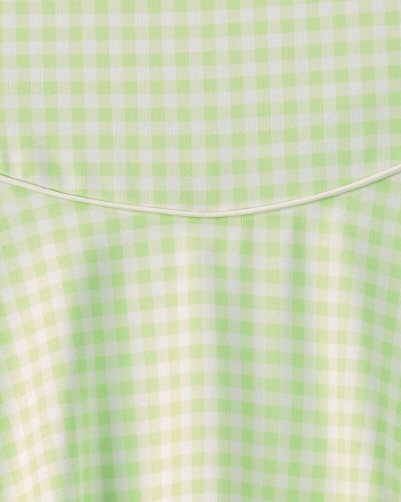 Filles - Robe sportive &agrave; carreaux - Vert, image 4 sur 4 diapositives