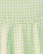 Filles - Robe sportive &agrave; carreaux - Vert, image 4 sur 4 diapositives