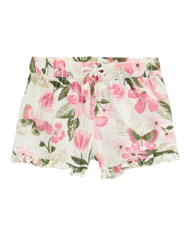 Baby Floral Gauze Shorts, image 1 of 4 slides