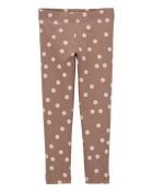 Toddler Girl Floral Stretch Leggings - Brown, image 5 of 7 slides