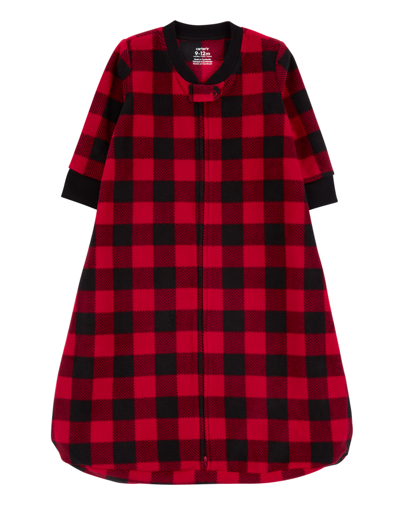 Baby Girls Baby Buffalo Check 2 Way Zip Fleece Sleep Sack 3 6M Carter s