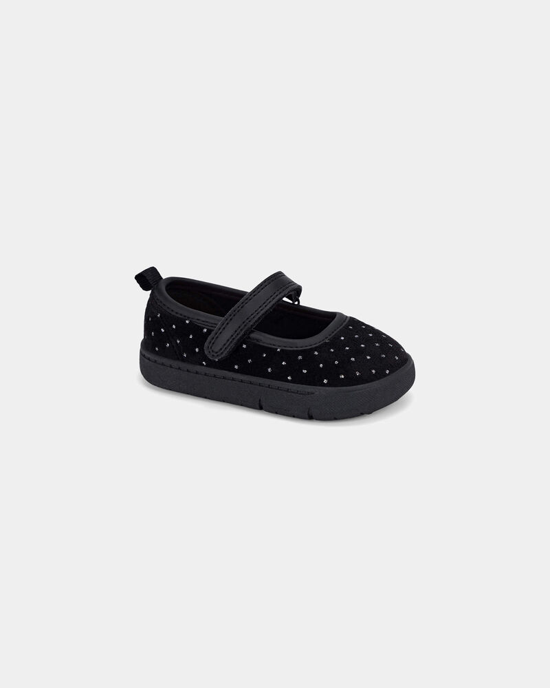 Baby Girl Every Step&reg; First Walker Mary Jane Flats - Black, image 1 of 6 slides