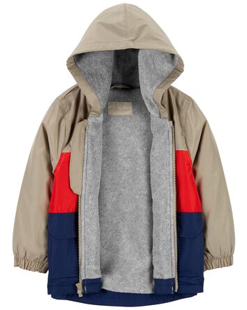 Kid Fleece Lined Rain Jacket, 