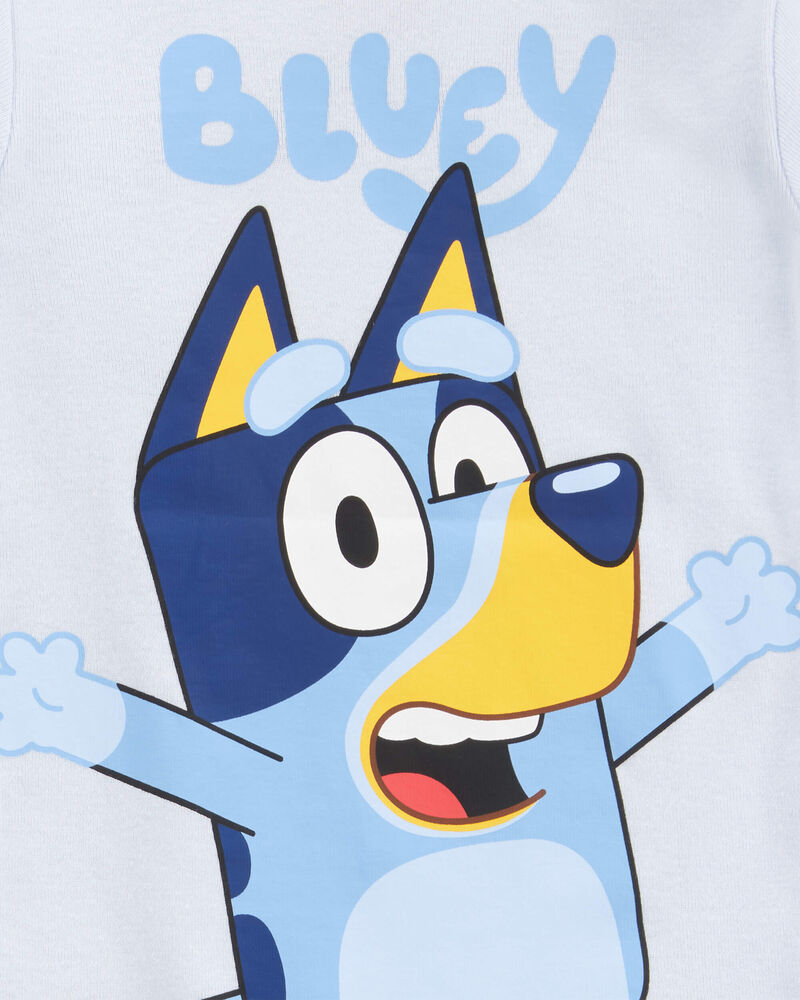 Tout-petit gar&ccedil;on - Pyjama 2 pi&egrave;ces en coton ajust&eacute; imprim&eacute; de Bluey - Bleu, image 2 sur 2 diapositives