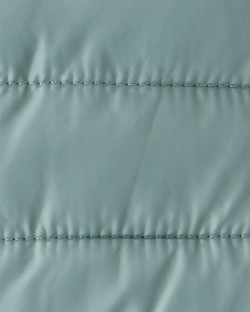 Baby Hooded Puffer Jacket - Green, image 4 of 4 slides