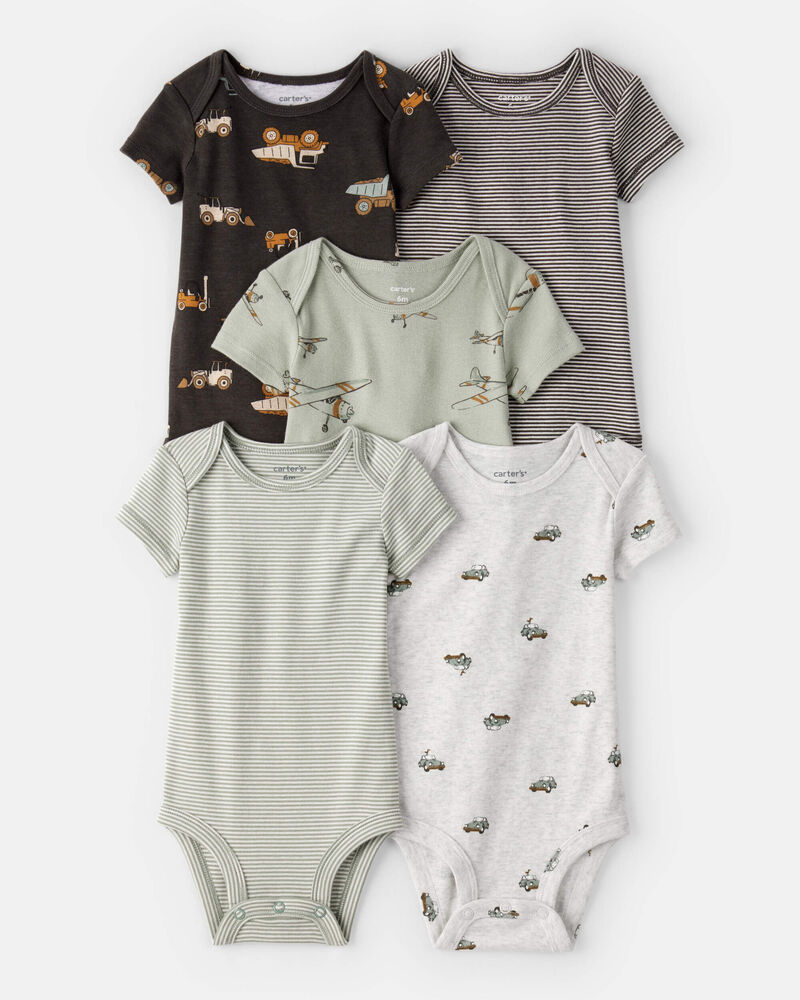 Baby 5-Pack Short-Sleeve Bodysuits, image 1 of 8 slides