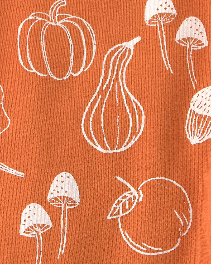 Baby 2-Piece Organic Cotton Pyjamas in Autumn Gourds, image 3 of 4 slides