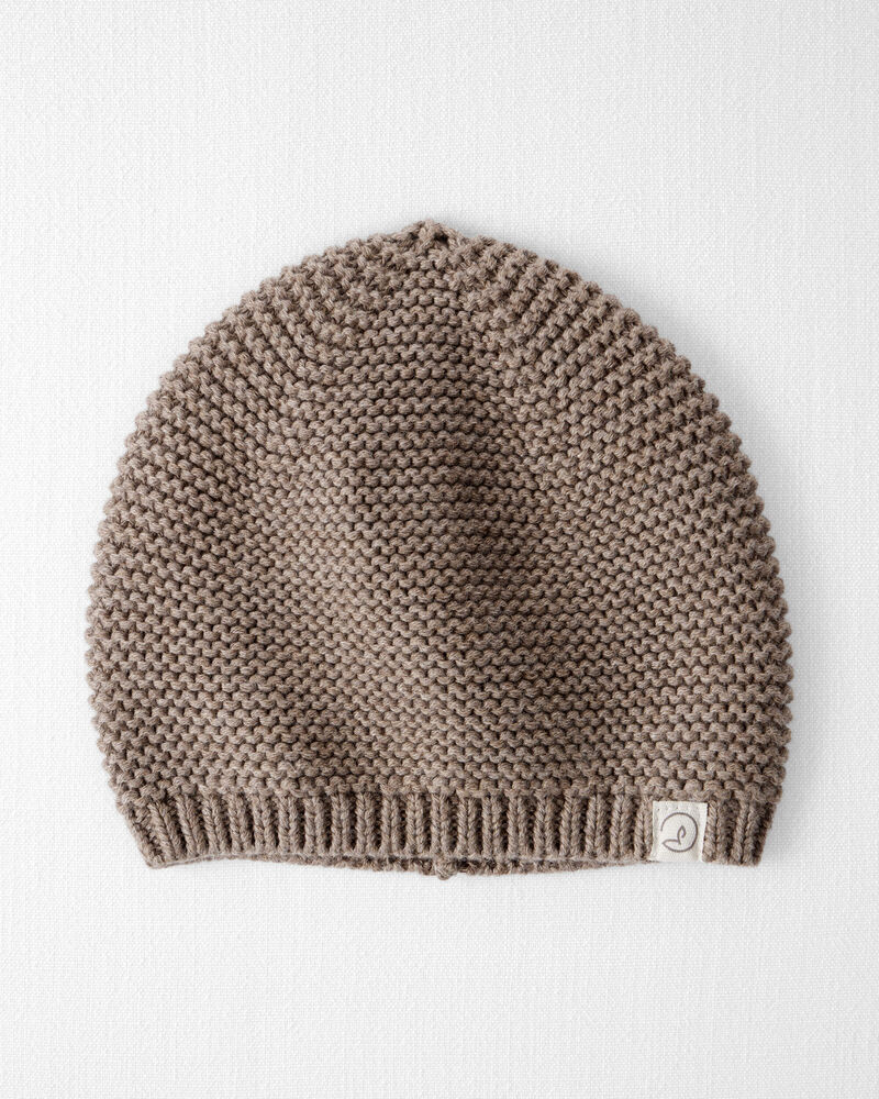 Baby Organic Cotton Sweater Knit Cap, image 1 of 3 slides